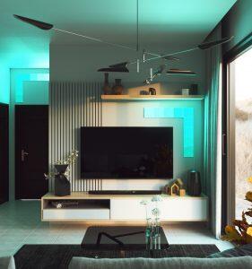 Nanoleaf’s ‘Touch Actions’ Will Magically Turn Your Lights Into Smart Buttons 5 Nanoleaf Canvas Entertainment Space https://staging.mkaugaming.com/nanoleafs-touch-actions-will-magically-turn-your-lights-into-smart-buttons/