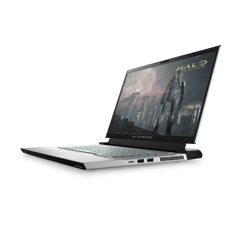 MKAU Gift Guide 2020 132 Alienware m15 R3 in Lunar Light and Halo v3 Right Side https://staging.mkaugaming.com/christmas-gift-guide-2020/