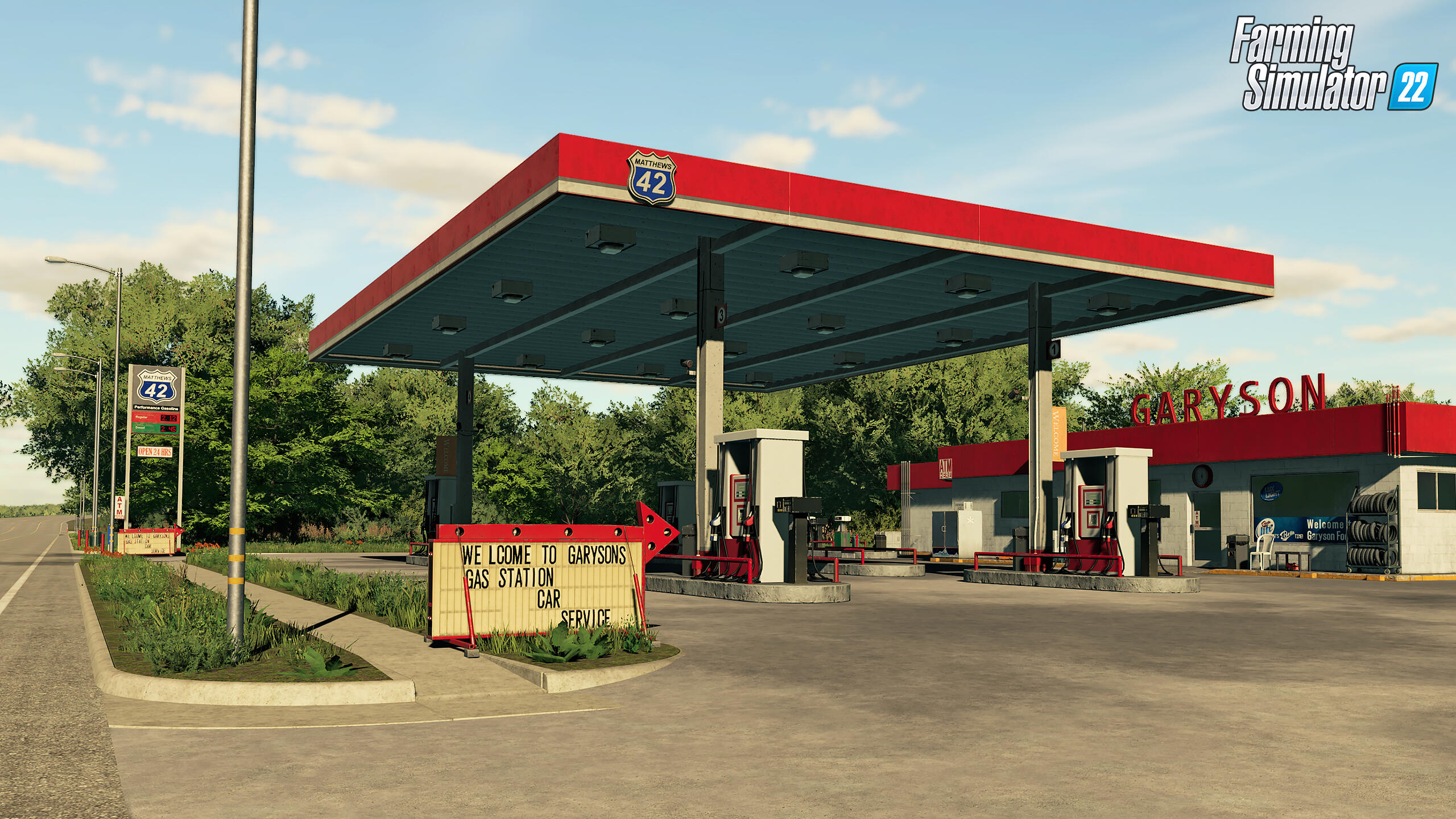 Farming Simulator 22 Introduces New Map & Production Chains - US Map Revealed 2 FS22 Elmcreek impression GasStation en https://staging.mkaugaming.com/farming-simulator-22-introduces-new-map-production-chains-us-map-revealed/