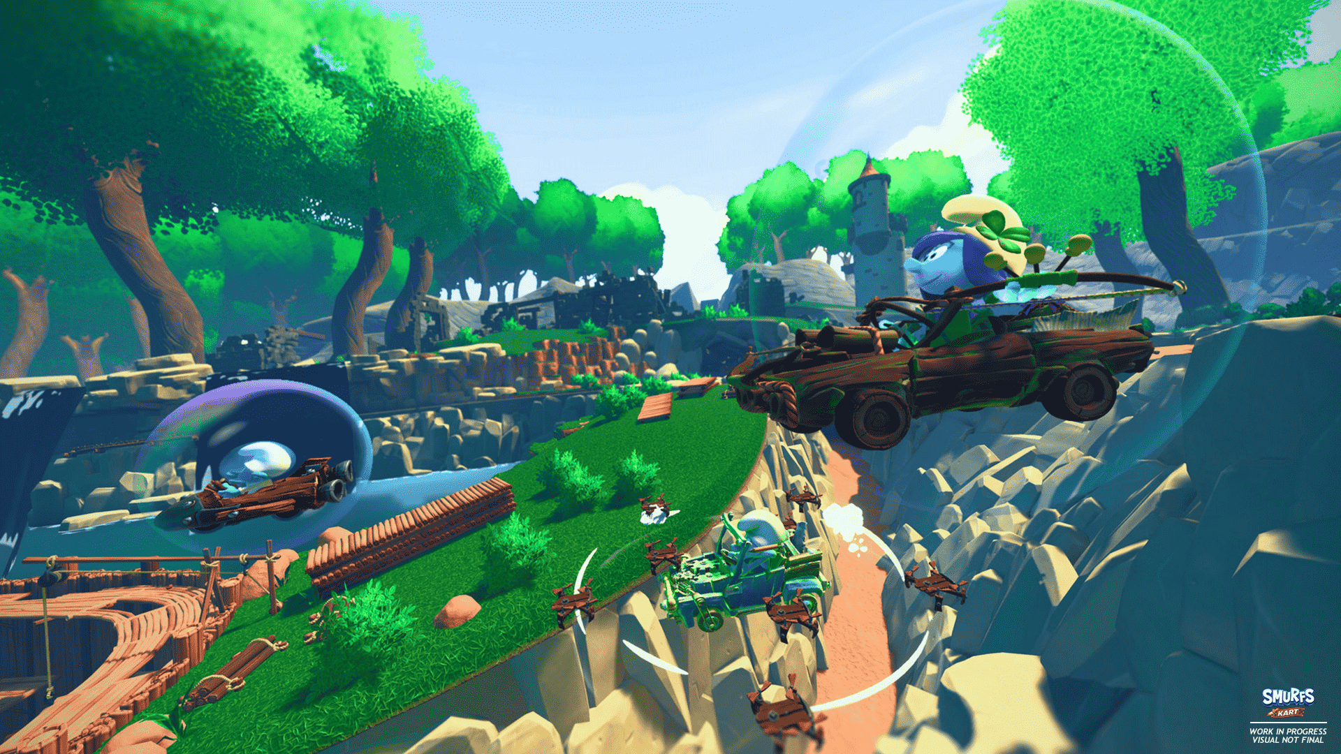 Microids & Imps Get The Show On The Road Again With A New Video Game: Smurfs Kart 3 SmurfsKart EN WIP Screenshot 03 https://staging.mkaugaming.com/microids-imps-get-the-show-on-the-road-again-with-a-new-video-game-smurfs-kart/