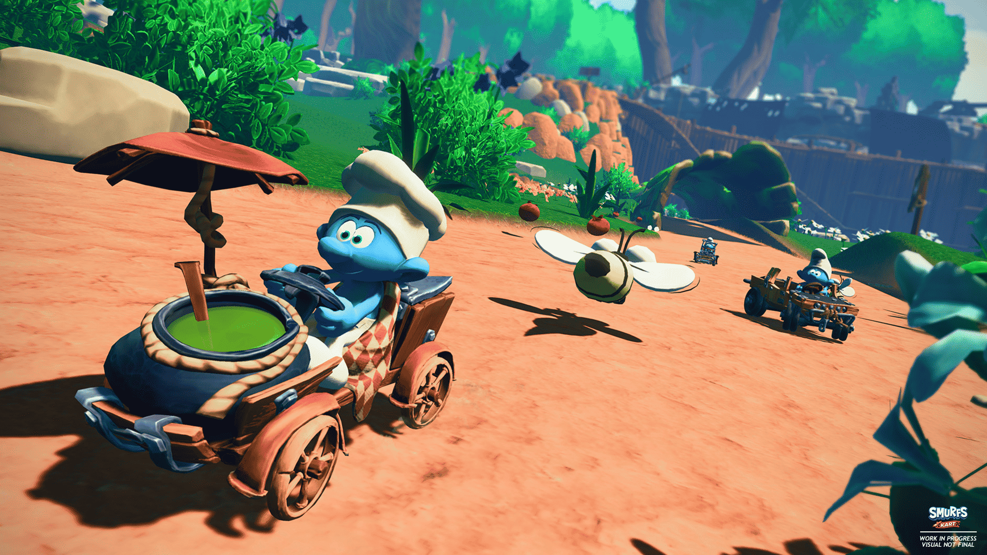 Microids & Imps Get The Show On The Road Again With A New Video Game: Smurfs Kart 6 SmurfsKart EN WIP Screenshot 06 https://staging.mkaugaming.com/microids-imps-get-the-show-on-the-road-again-with-a-new-video-game-smurfs-kart/
