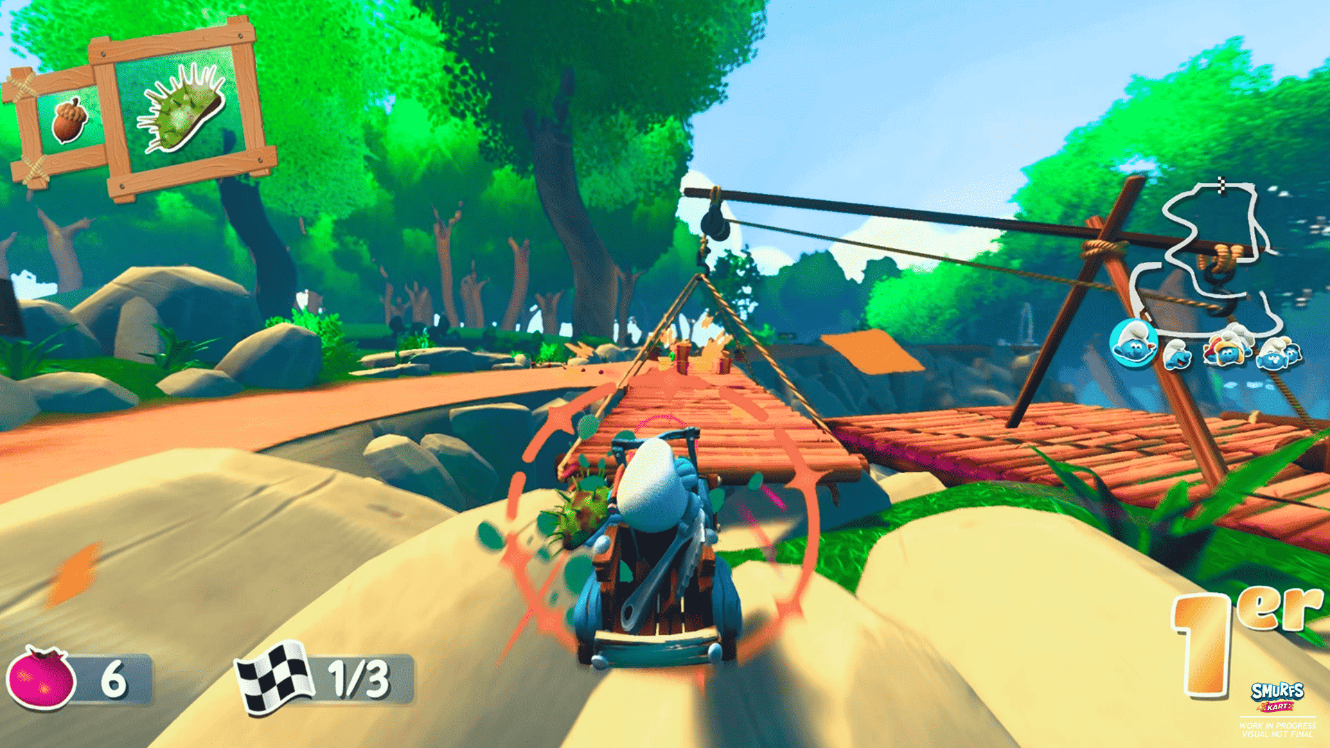 Microids & Imps Get The Show On The Road Again With A New Video Game: Smurfs Kart 8 SmurfsKart EN WIP Screenshot 08 https://staging.mkaugaming.com/microids-imps-get-the-show-on-the-road-again-with-a-new-video-game-smurfs-kart/