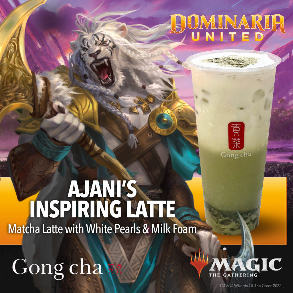 Magic: The Gathering Collabs With Gong Cha For Dominaria United 4 Ajani Hero https://staging.mkaugaming.com/magic-the-gathering-collabs-with-gong-cha-for-dominaria-united/