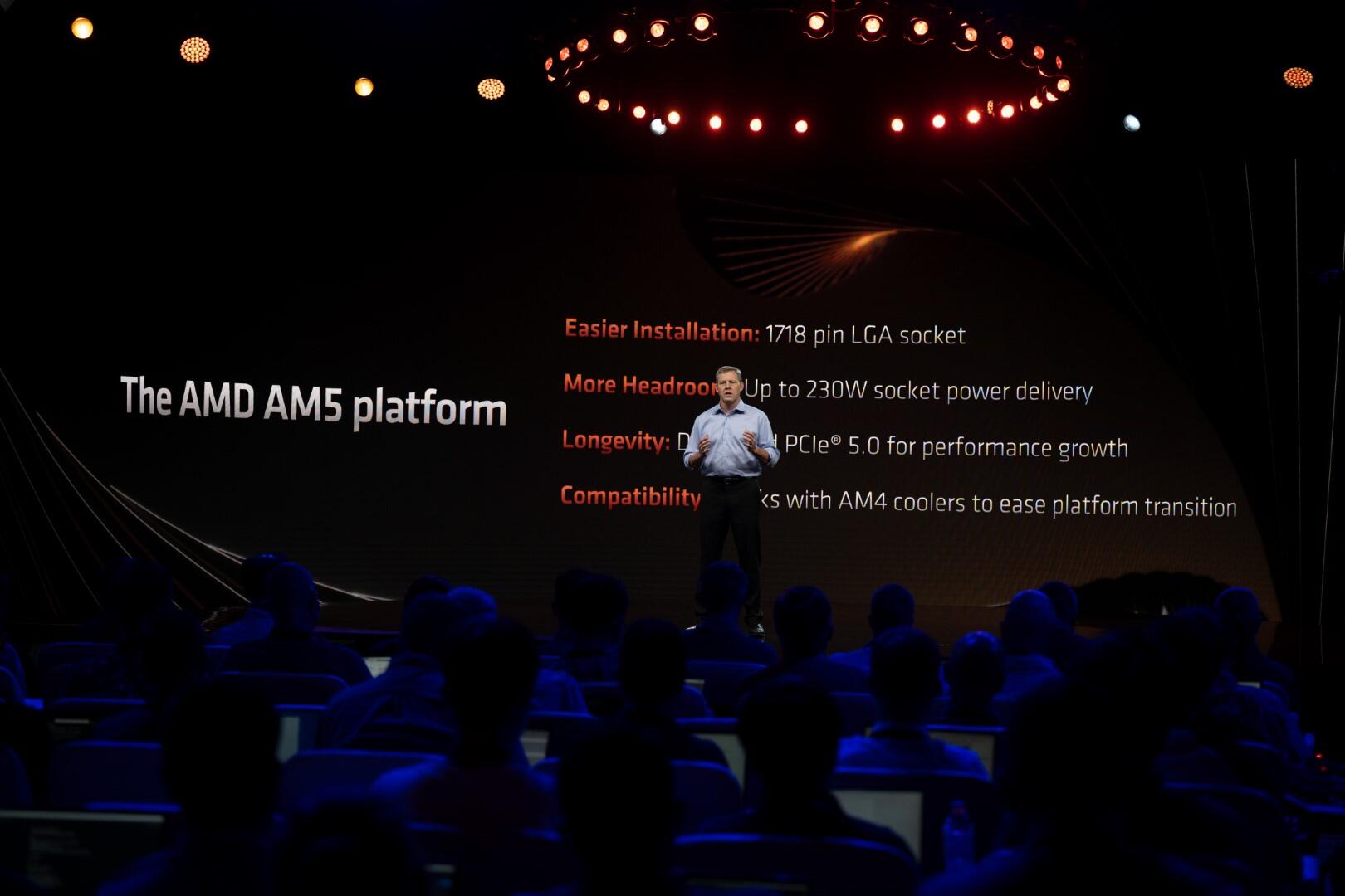AMD Launches Ryzen 7000 Series Desktop Processors with “Zen 4” Architecture 6 Ryzen 7000 launch David McAfee 2 Large https://staging.mkaugaming.com/amd-launches-ryzen-7000-series-desktop-processors-with-zen-4-architecture/