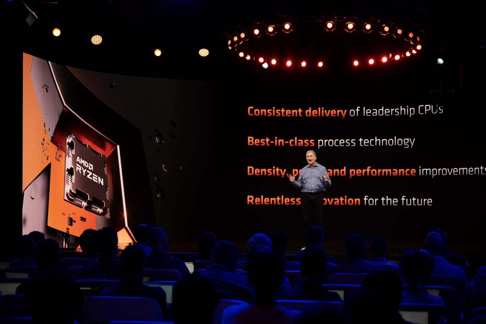 AMD Launches Ryzen 7000 Series Desktop Processors with “Zen 4” Architecture 9 Ryzen 7000 launch Mark Papermaster 1 Large https://staging.mkaugaming.com/amd-launches-ryzen-7000-series-desktop-processors-with-zen-4-architecture/