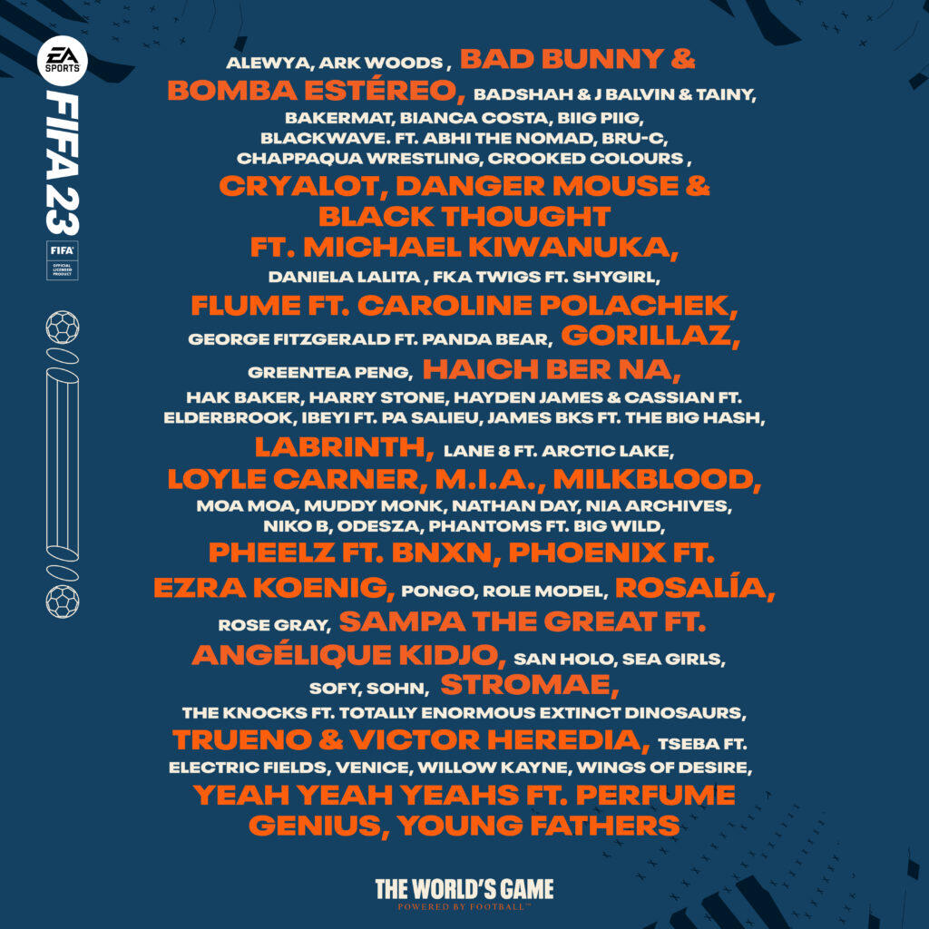 EA SPORTS Defines The Sound Of The World's Game With The Official FIFA 23 Soundtrack 1 Soundtrack Festival 1x1 2 https://staging.mkaugaming.com/ea-sports-defines-the-sound-of-the-worlds-game-with-the-official-fifa-23-soundtrack/