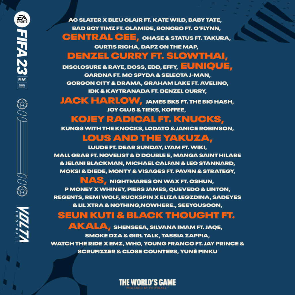 EA SPORTS Defines The Sound Of The World's Game With The Official FIFA 23 Soundtrack 2 Soundtrack Festival 1x1 3 https://staging.mkaugaming.com/ea-sports-defines-the-sound-of-the-worlds-game-with-the-official-fifa-23-soundtrack/