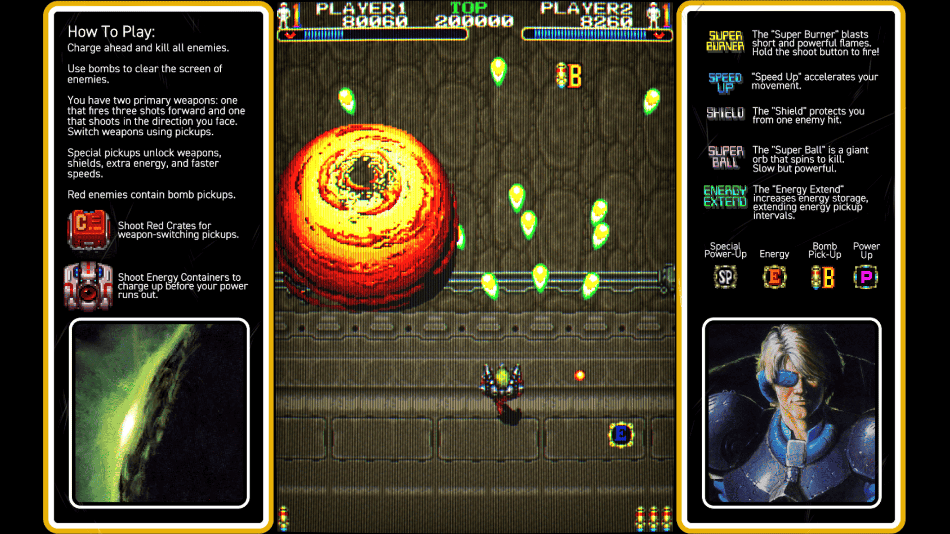 Toaplan Arcade Shoot 'Em Up Collection Vol 1 - Review 8 Out Zone screenshot 2 https://staging.mkaugaming.com/all-review-list/toaplan-arcade-shoot-em-up-collection-vol-1-review/