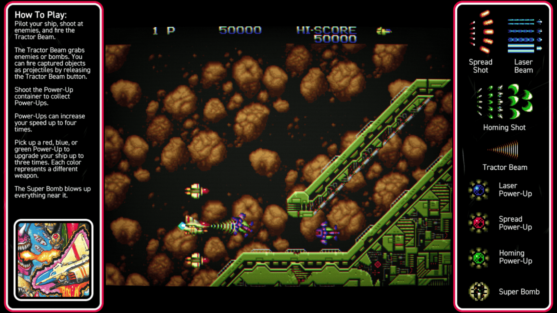 Toaplan Arcade Shoot 'Em Up Collection Vol 1 - Review 3 Zero Wing screenshot 1 https://staging.mkaugaming.com/all-review-list/toaplan-arcade-shoot-em-up-collection-vol-1-review/