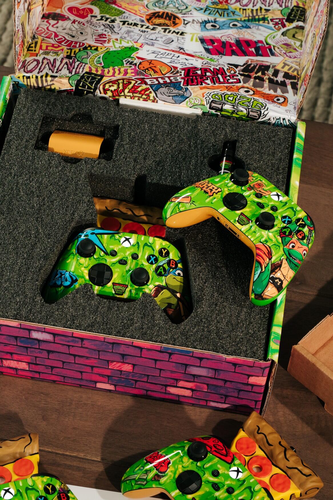 World’s First Pizza-Scented Controller From Xbox & Paramount Pictures’ “Teenage Mutant Ninja Turtles: Mutant Mayhem” 4 2023 07 25 00004 https://staging.mkaugaming.com/worlds-first-pizza-scented-controller-from-xbox-paramount-pictures-teenage-mutant-ninja-turtles-mutant-mayhem/