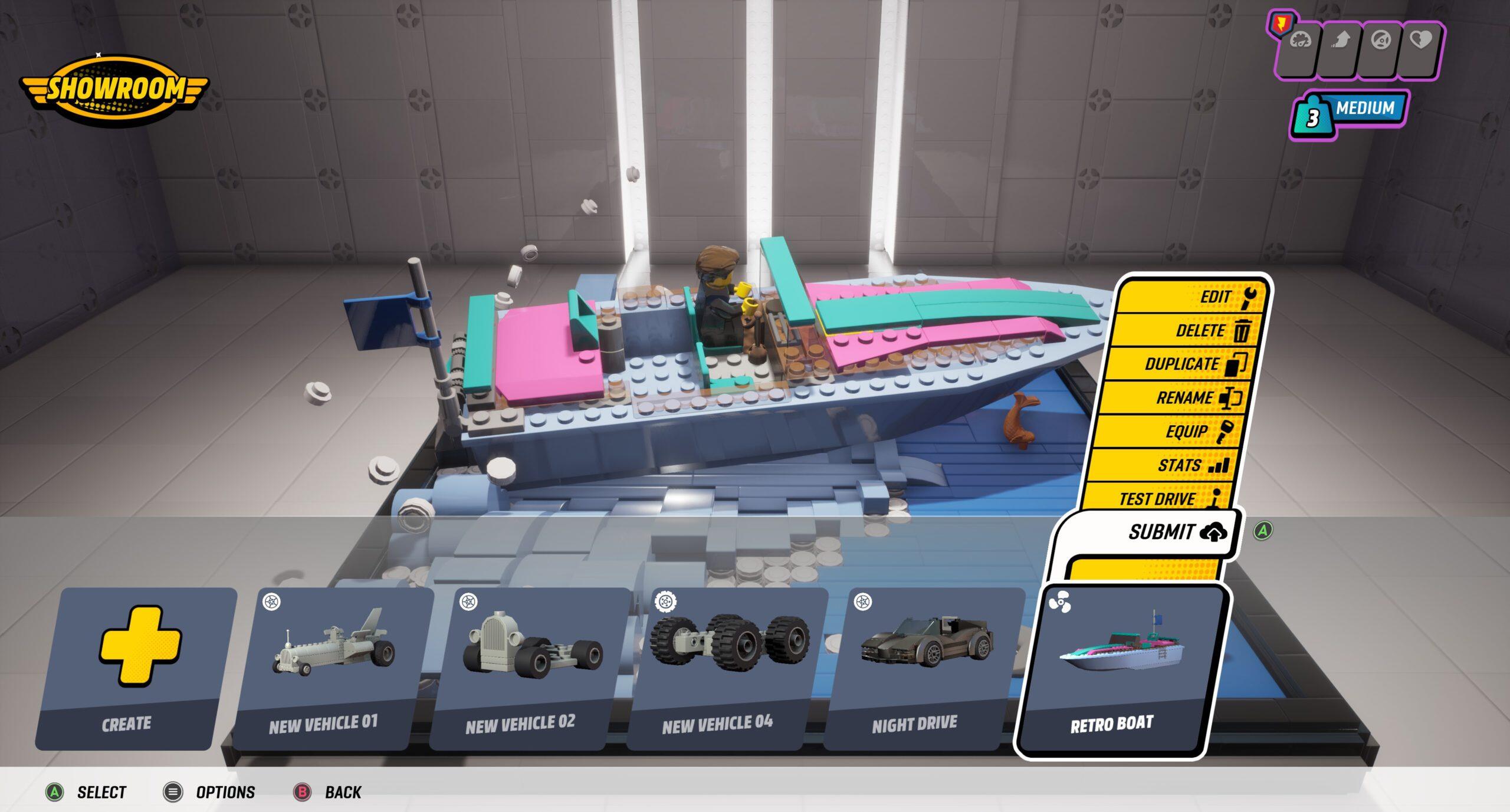 LEGO 2K Drive Showroom scaled https://staging.mkaugaming.com/lego-2k-drive-adds-vehicle-creation-sharing-with-the-creators-hub/