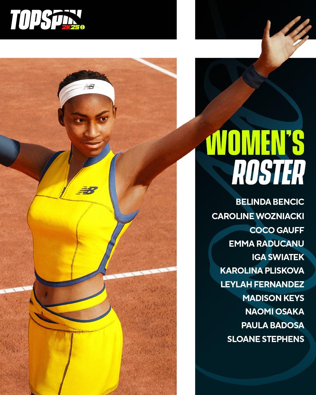 TopSpin 2K25 Roster Revealed Bridging Past, Present and Future of Tennis Icons 2 gegaga https://staging.mkaugaming.com/topspin-2k25-roster-revealed-bridging-past-present-and-future-of-tennis-icons/
