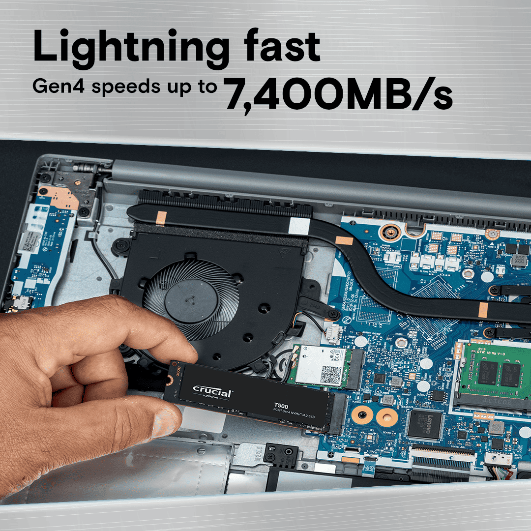 Crucial T500 2TB PCIe Gen4 NVMe M.2 SSD (Hardware) - Review 2 crucial t500 ssd gallery image 2 lightning fast https://staging.mkaugaming.com/all-review-list/crucial-t500-2tb-pcie-gen4-nvme-m-2-ssd-hardware-review/