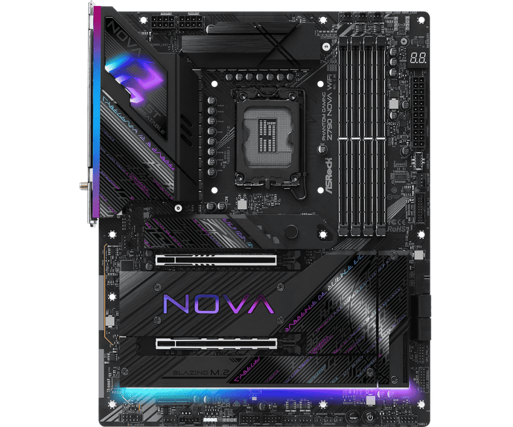 ASROCK Phantom Gaming Z790 Nova WiFi Motherboard (Hardware) - Review 2 Z790 Nova WiFiL3 https://staging.mkaugaming.com/all-review-list/asrock-phantom-gaming-z790-nova-wifi-motherboard-hardware-review/