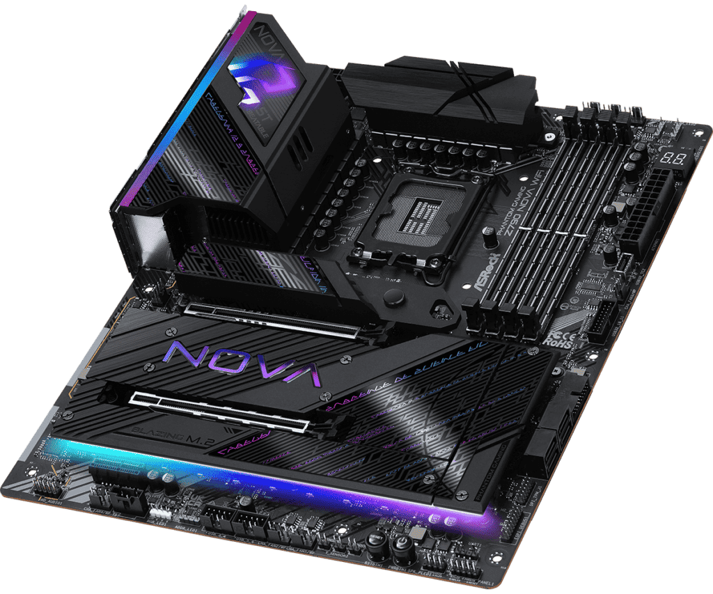 ASROCK Phantom Gaming Z790 Nova WiFi Motherboard (Hardware) - Review 3 Z790 Nova WiFiL4 https://staging.mkaugaming.com/all-review-list/asrock-phantom-gaming-z790-nova-wifi-motherboard-hardware-review/