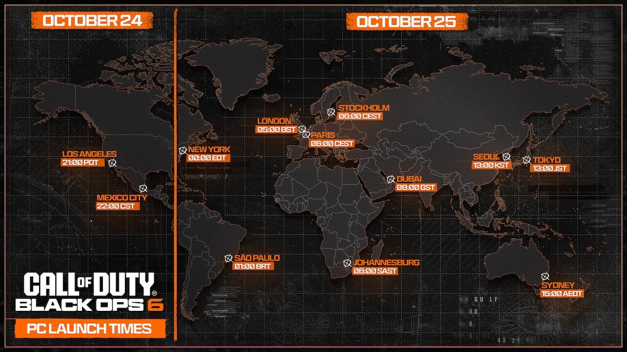 Call of Duty: Black Ops 6 PC Trailer, Specs, Preloading Info, and More 4 COD BO6 PC Launch Times https://staging.mkaugaming.com/call-of-duty-black-ops-6-pc-trailer-specs-preloading-info-and-more/