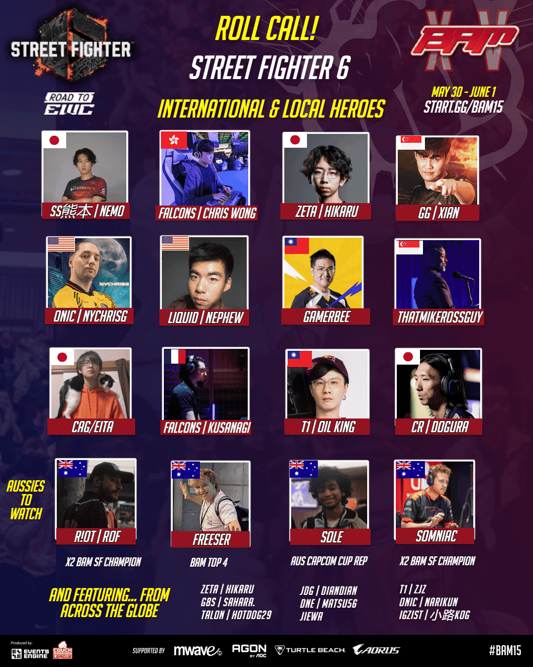 BAM, Australia's Global Fighting Game Major, Reaches 15th Anniversary This Weekend 3 BAM SF6 https://staging.mkaugaming.com/bam-australias-global-fighting-game-major-reaches-15th-anniversary-this-weekend/