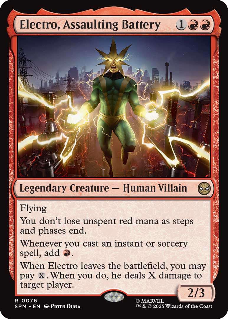 Magic: The Gathering - Marvel’s Spider-Man Debuts at PAX West 4 Electro Assaulting Battery EN HRR https://staging.mkaugaming.com/magic-the-gathering-marvels-spider-man-debuts-at-pax-west/
