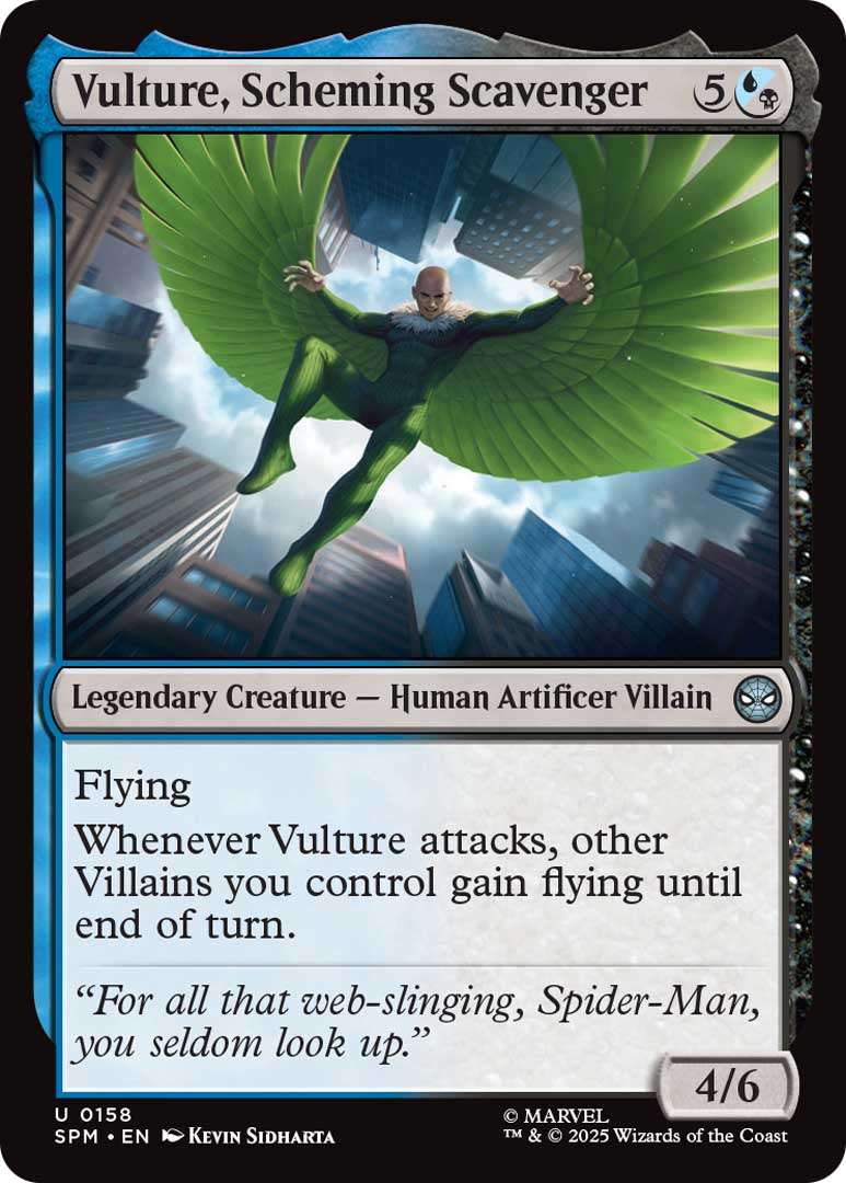 Magic: The Gathering - Marvel’s Spider-Man Debuts at PAX West 12 Vulture Scheming Scavenger EN HRR https://staging.mkaugaming.com/magic-the-gathering-marvels-spider-man-debuts-at-pax-west/