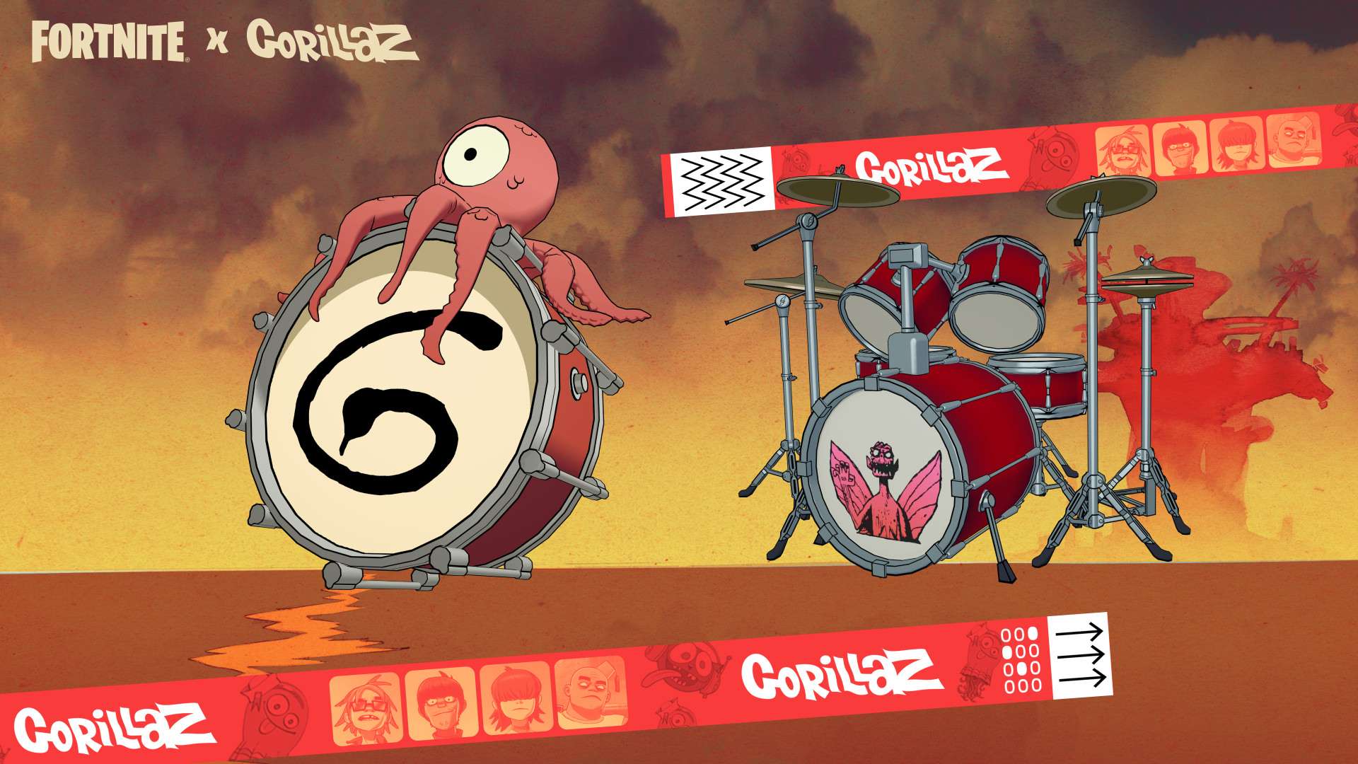 Gorillaz Enters a Whole New Universe As Icons Of Fortnite Festival Season 10 6 fortnite one eyed octopus back bling and russels drums https://staging.mkaugaming.com/gorillaz-enters-a-whole-new-universe-as-icons-of-fortnite-festival-season-10/