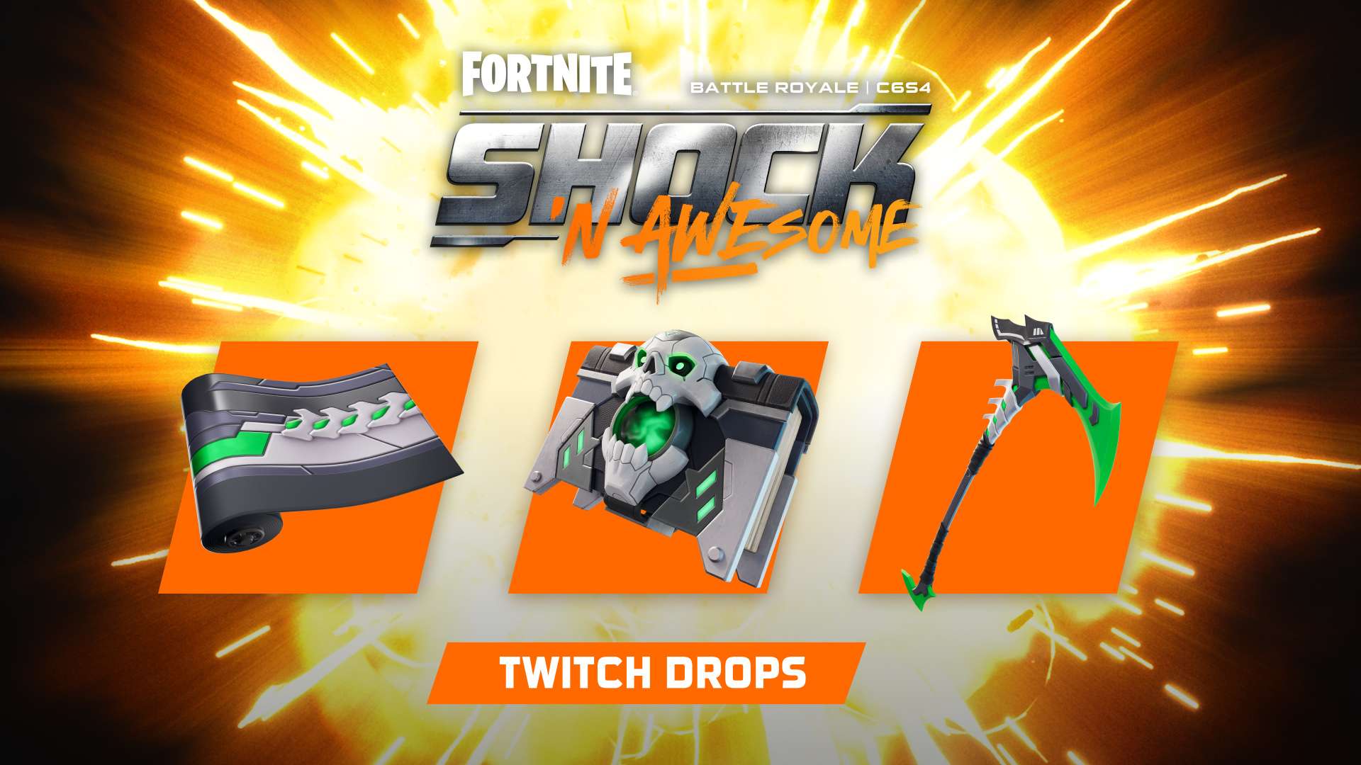 Battle Off The Bugs In Fortnite Battle Royale Chapter 6 Season 4: Shock N’ Awesome - Live On August 7 2 fortnite shock n awesome twitch drops https://staging.mkaugaming.com/battle-off-the-bugs-in-fortnite-battle-royale-chapter-6-season-4-shock-n-awesome-live-on-august-7/