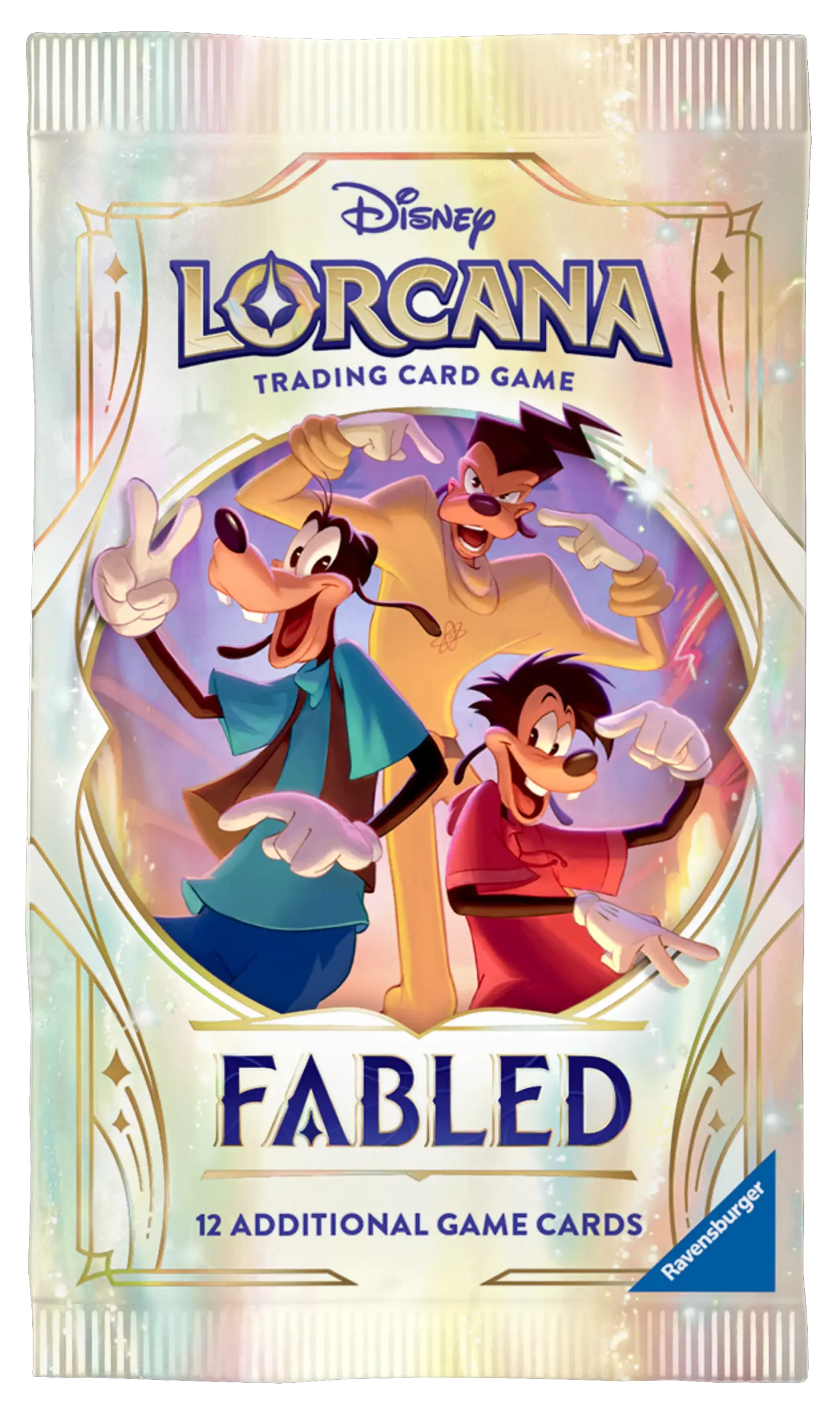 Disney Lorcana: Fabled (Card Game) - Review 7 DLC S9 Flow Wrap Goof Troop Front EN v2 2048x scaled https://staging.mkaugaming.com/all-review-list/disney-lorcana-fabled-card-game-review/