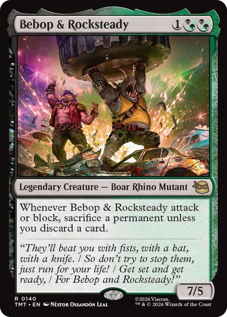 Magic: The Gathering Teenage Mutant Ninja Turtles Unveiled at New York Comic Con 2 Bebop Rocksteady EN HRR https://staging.mkaugaming.com/magic-the-gathering-teenage-mutant-ninja-turtles-unveiled-at-new-york-comic-con/