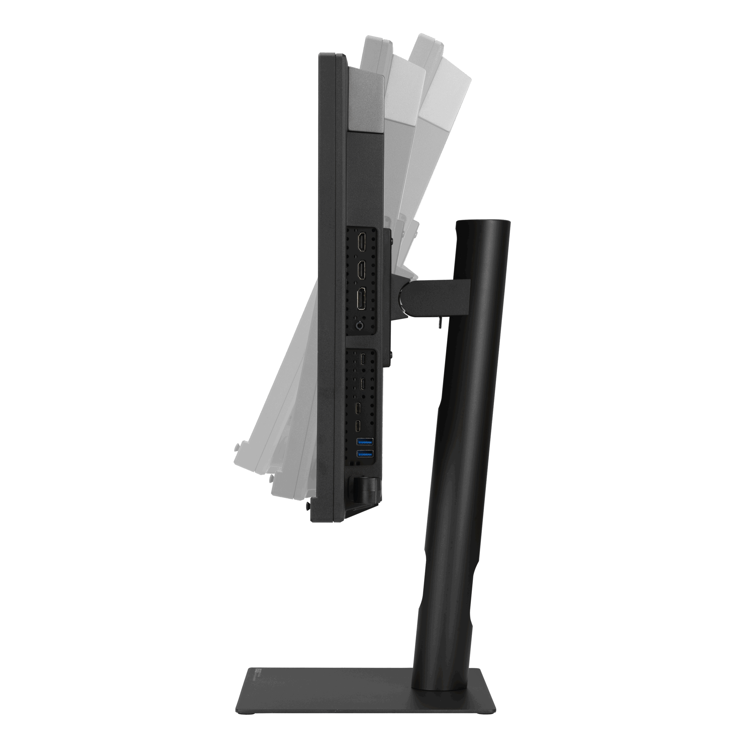 ASUS Announces ProArt Display OLED PA27USD and PA32USD 4 ProArt Display OLED PA27USD side view showing the tilt angles scaled https://staging.mkaugaming.com/asus-announces-proart-display-oled-pa27usd-and-pa32usd/